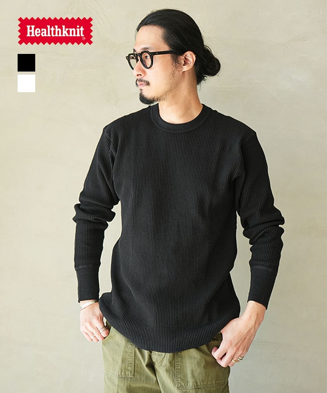 Healthknit(ヘルスニット) Thermal King Crewneck L/S サーマルキング