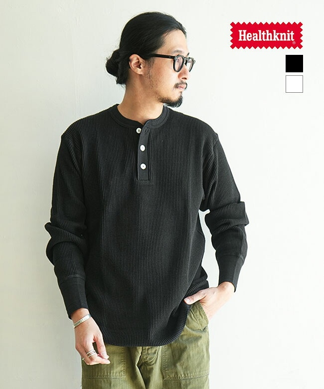 Healthknit(ヘルスニット) Thermal King Henleyneck L/S サーマル