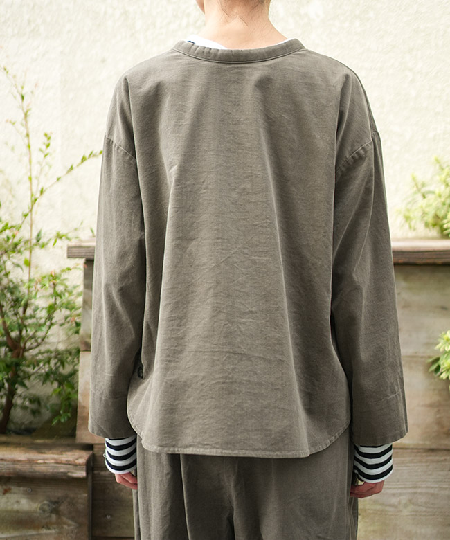 blue willow(ブルーウィロー) 別注コーデュロイ2wayブラウス