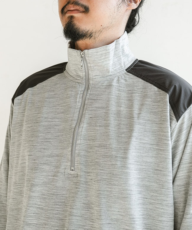 Caledoor(カレドアー) Light Merino Wool Half Zip Sweater ライト