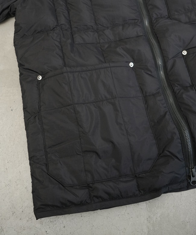 TAION ブラック ダウンジャケット XL 収納袋付き TAION タイオン フード ダウンジャケット TAION-106BCI メンズ