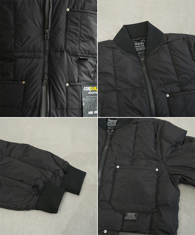 SALE 30%OFF】TAION(タイオン) 【収納袋付き】ワーク リブネックW 