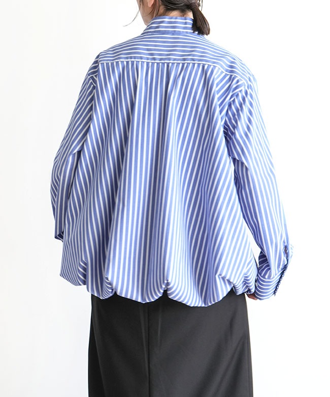 1-132190]MIDIUMISOLID(ミディウミソリッド) バルーンシャツプル  