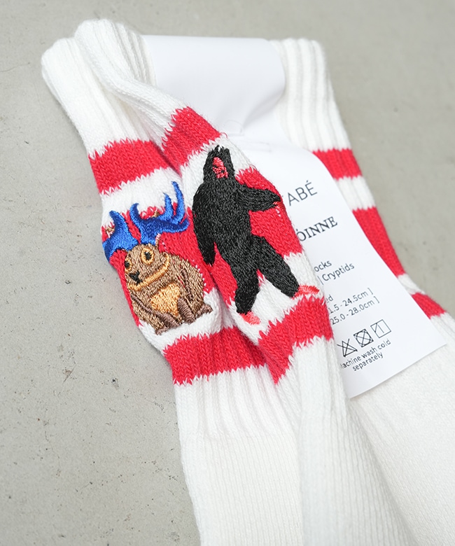 bnbsw49]BRU NA BOINNE(ブルーナボイン) Embroidery Skater Socks