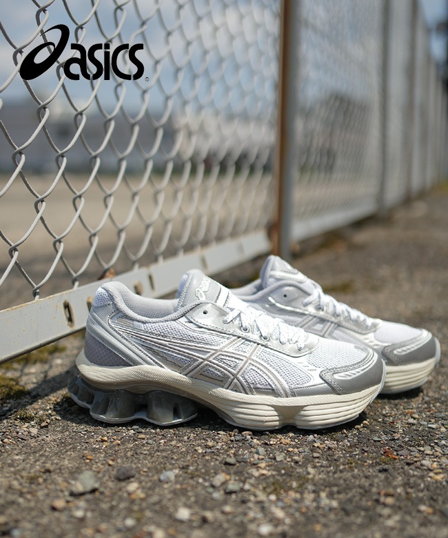 新品 正規品 asics GEL KINETIC FLUENT 1203A591 GEL-KINETIC FLUENT | Unisex | White/Truffle Grey