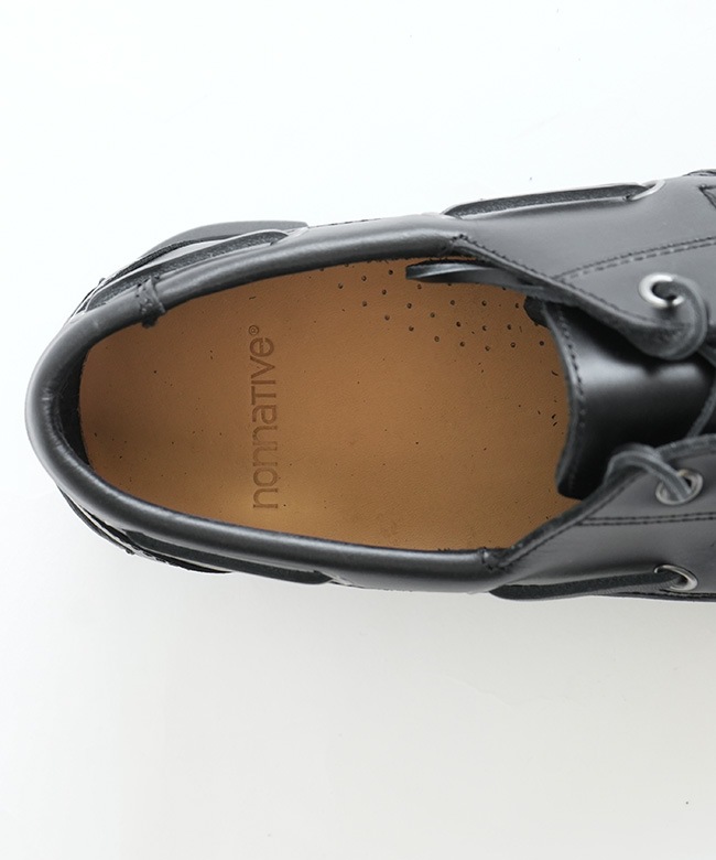 NN-F4604]nonnative(ノンネイティブ) OFFICER DECK SHOES COW LEATHER