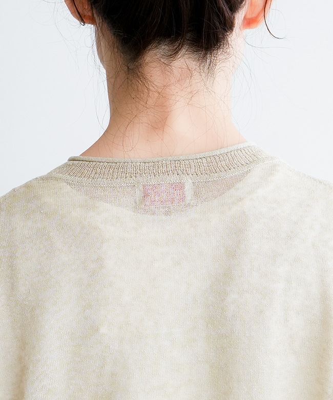◎◎mao made(マオメイド) 別注 ほぼリネン7分袖ドルマンスリーブ