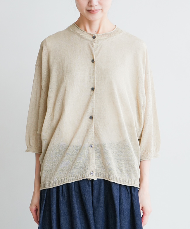 リネン ドルマン カーディガン ADAM ET ROPE' / アダム エ ロペ