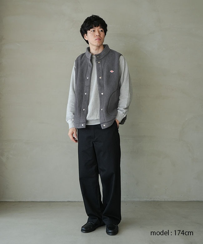◇[DT-A0713WNN]DANTON(ダントン) DOUBLE FACE BOA STAND COLLAR
