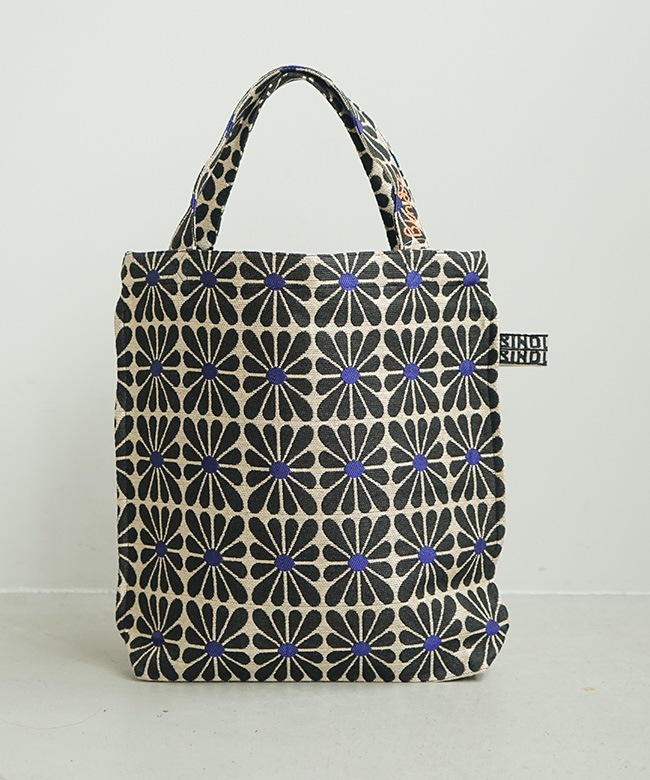 BINDU(ビンドゥ)CUP FLOWER JACQUAARD REVERSE TOTE カップフラワー