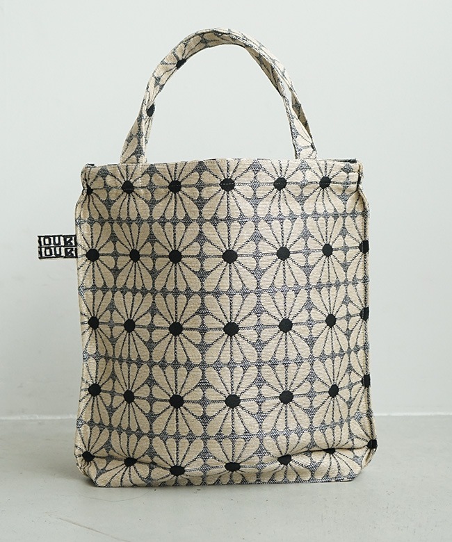 BINDU(ビンドゥ)CUP FLOWER JACQUAARD REVERSE TOTE カップフラワー
