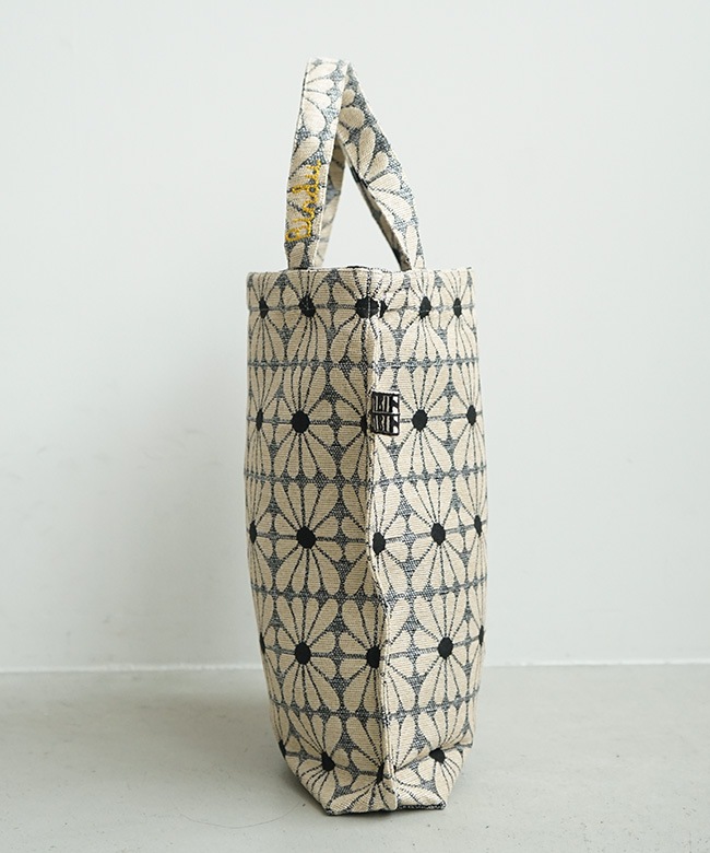 BINDU(ビンドゥ)CUP FLOWER JACQUAARD REVERSE TOTE カップフラワー