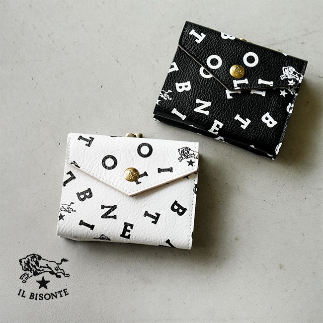 【希少】IL BISONTE （イルビゾンテ） モノグラムウォレット 財布 ◇【国内正規販売店】[54232310641]IL BISONTE(イルビゾンテ