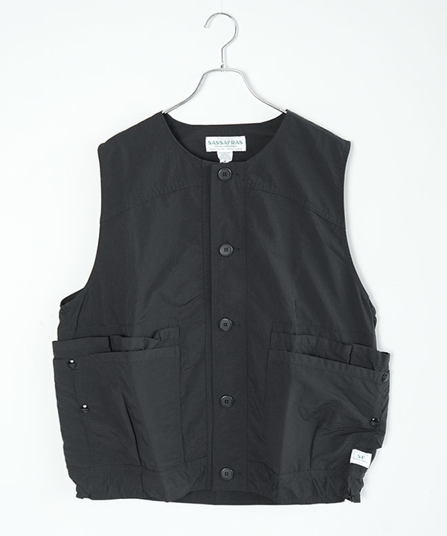 SASSAFRAS(ササフラス) OVERGROWN HIKER VEST-NYLON RIPSTOP オーバー