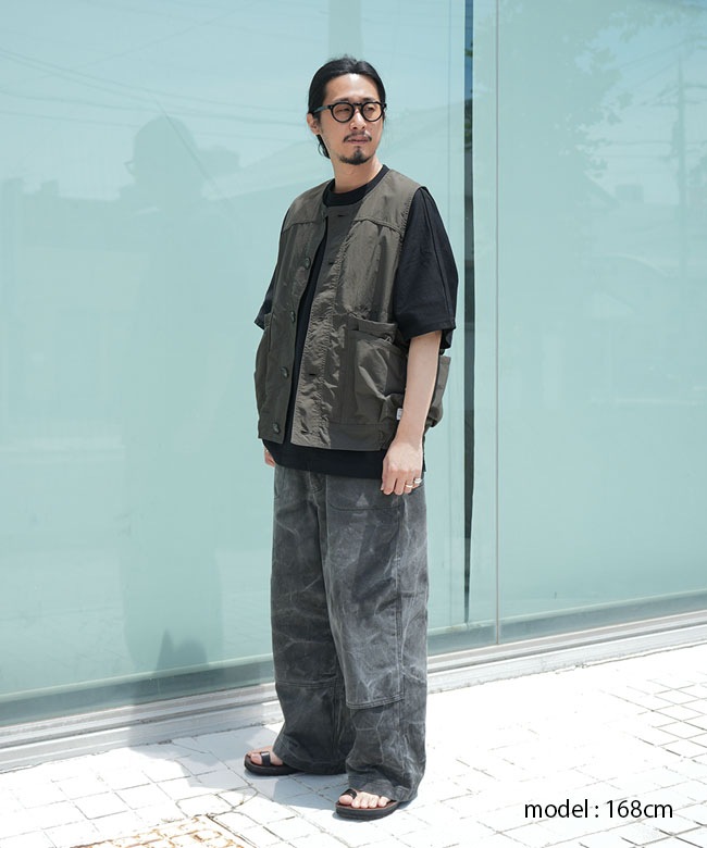 SASSAFRAS(ササフラス) OVERGROWN HIKER VEST-NYLON RIPSTOP オーバー