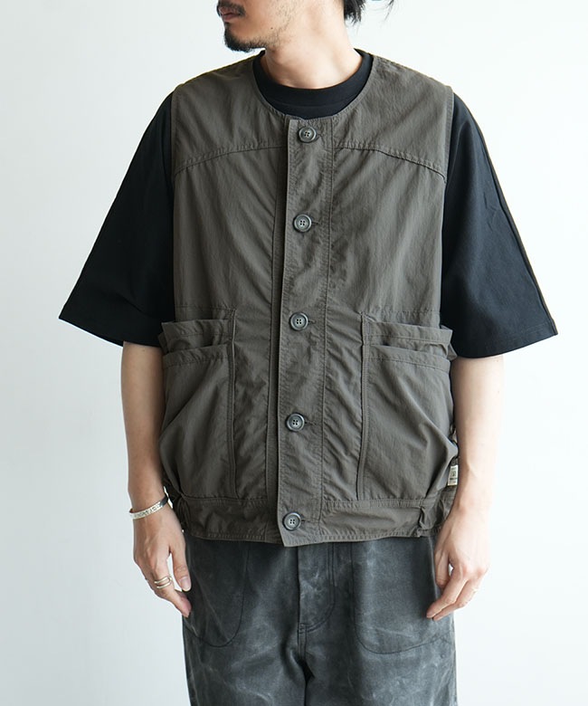 SASSAFRAS(ササフラス) OVERGROWN HIKER VEST-NYLON RIPSTOP オーバー
