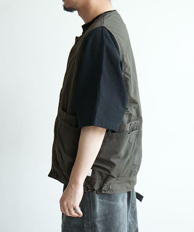 SASSAFRAS(ササフラス) OVERGROWN HIKER VEST-NYLON RIPSTOP オーバー