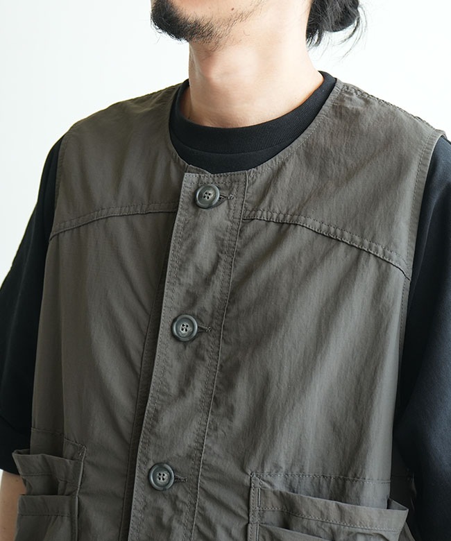 SASSAFRAS(ササフラス) OVERGROWN HIKER VEST-NYLON RIPSTOP オーバー