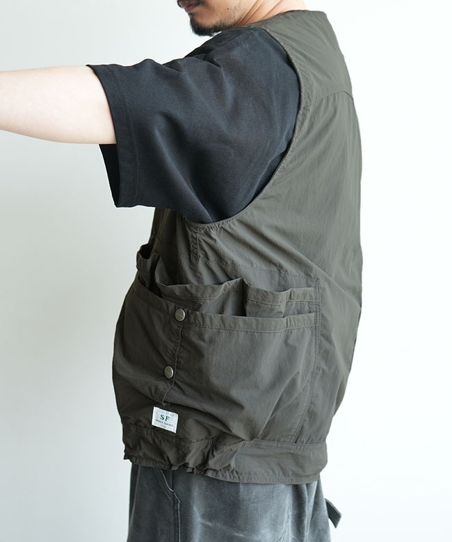 SASSAFRAS(ササフラス) OVERGROWN HIKER VEST-NYLON RIPSTOP オーバー