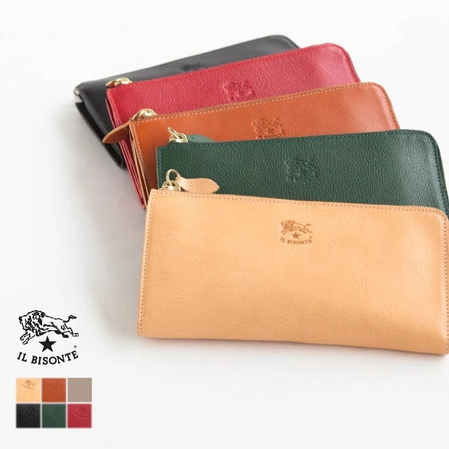 ◇【国内正規販売店】[54162-3-04540] IL BISONTE(イルビゾンテ) L字