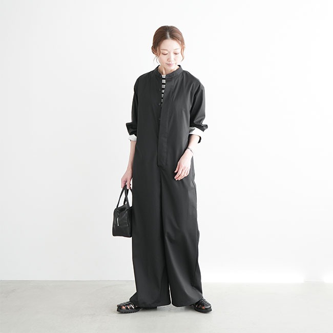 ミディウミソリッド デニムジャンプスーツ グラデーションブリーチ サロペット MIDIUMISOLID for Ladiesデニムジャンプスーツ（グラデーション