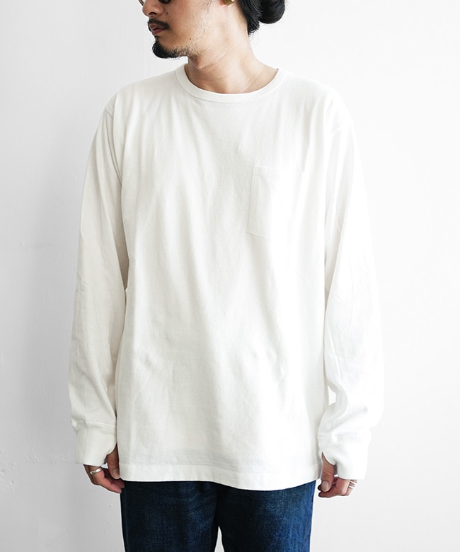 nonnative DWELLER HENLEY NECK L/S TEE 白 NN-C4709]nonnative(ノンネイティブ) DWELLER L/S TEE COTTON