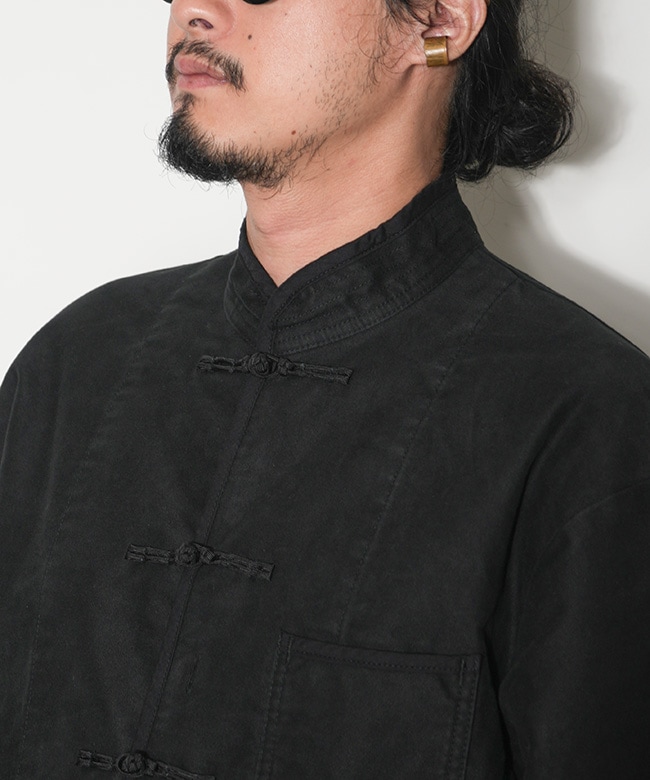 【最終値下げ】porter classic モールスキン　チャイナジャケット ポータークラシックのコットンモールスキン チャイナジャケット