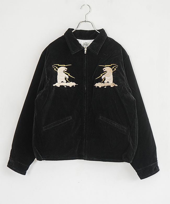 GL15678]gold(ゴールド) VELVETEEN ALASKA JACKET ベルベティーン