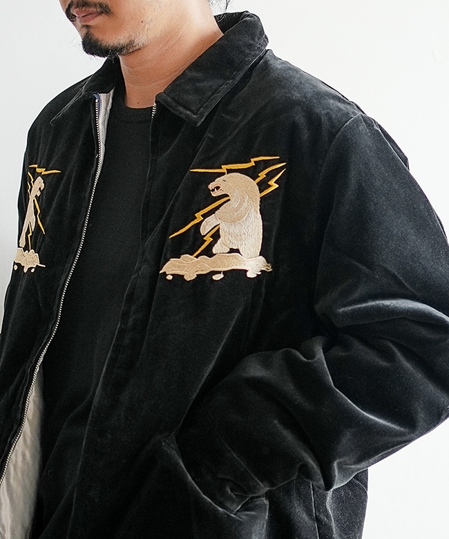 GL15678]gold(ゴールド) VELVETEEN ALASKA JACKET ベルベティーン