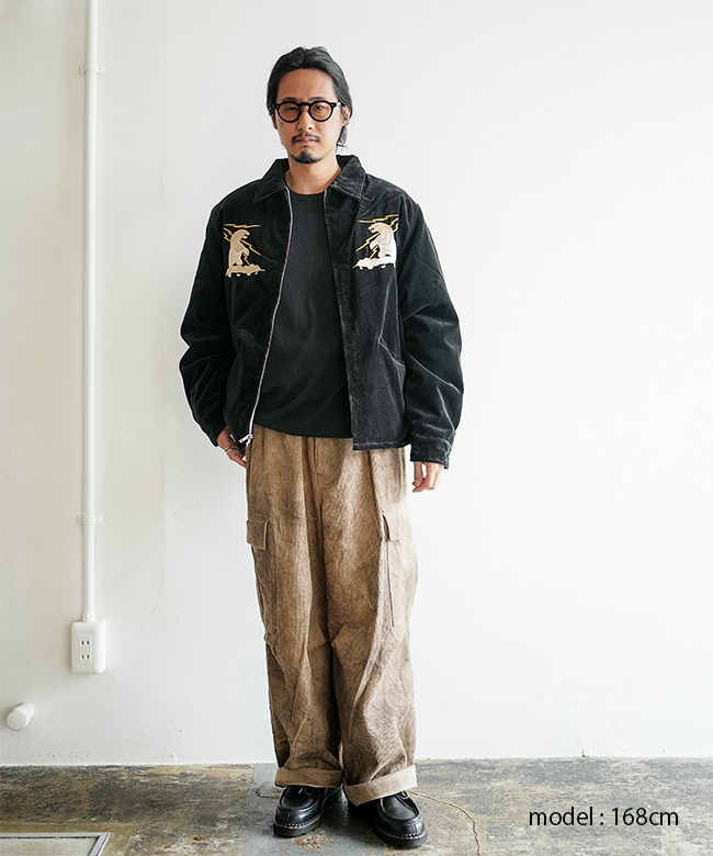 GL15678]gold(ゴールド) VELVETEEN ALASKA JACKET ベルベティーン