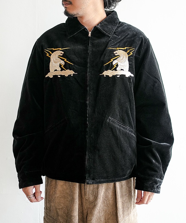 GL15678]gold(ゴールド) VELVETEEN ALASKA JACKET ベルベティーン
