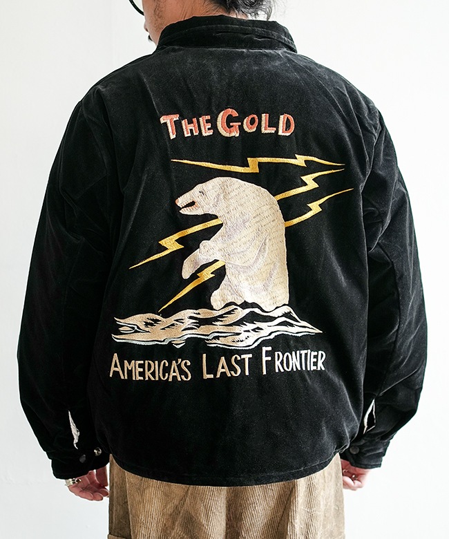 GL15678]gold(ゴールド) VELVETEEN ALASKA JACKET ベルベティーン