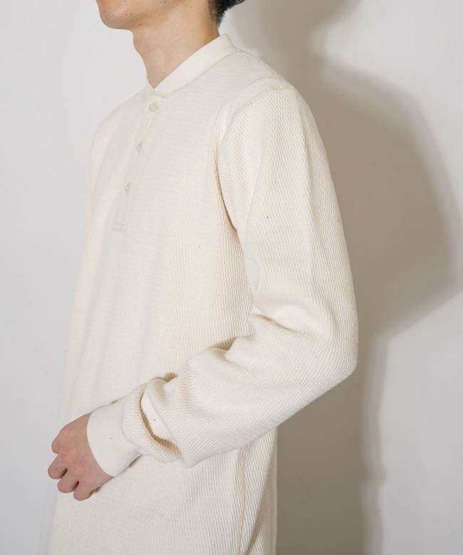 BR68130]Buzz Rickson's(バズリクソンズ) THERMAL HENLEY NECK T-SHIRT