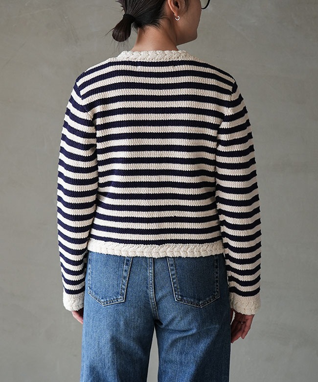 THE SHINZONE(ザ シンゾーン) CROCHET KNIT JACKET クロシェニット