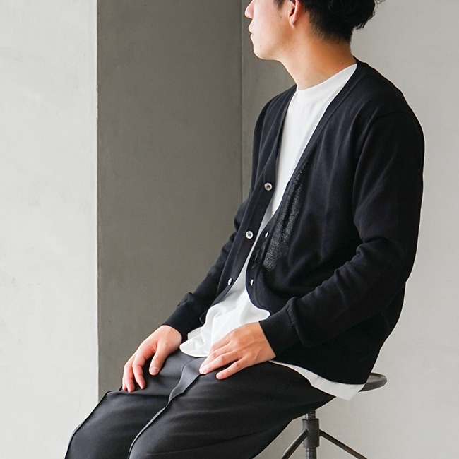 MC21]MOONCASTLE(ムーンキャッスル) ICE COTTON CARDIGAN アイス