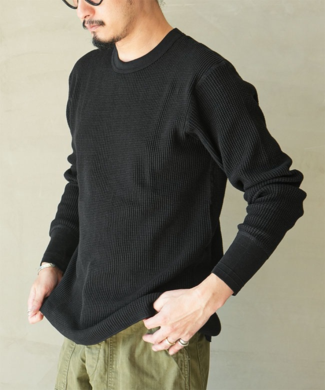 Healthknit(ヘルスニット) Thermal King Crewneck L/S サーマルキング