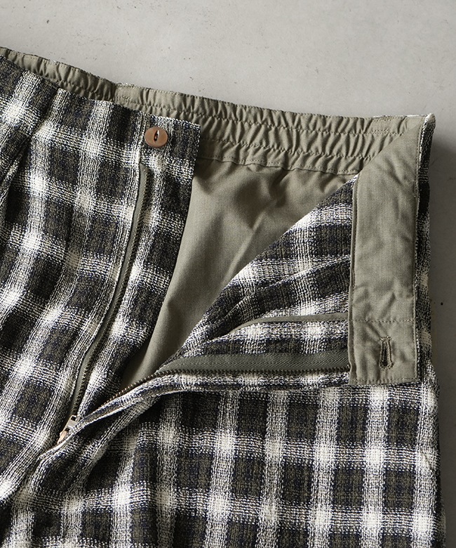 SALE 50%OFF】Caledoor(カレドアー) Panama Cloth Check Shorts パナマ