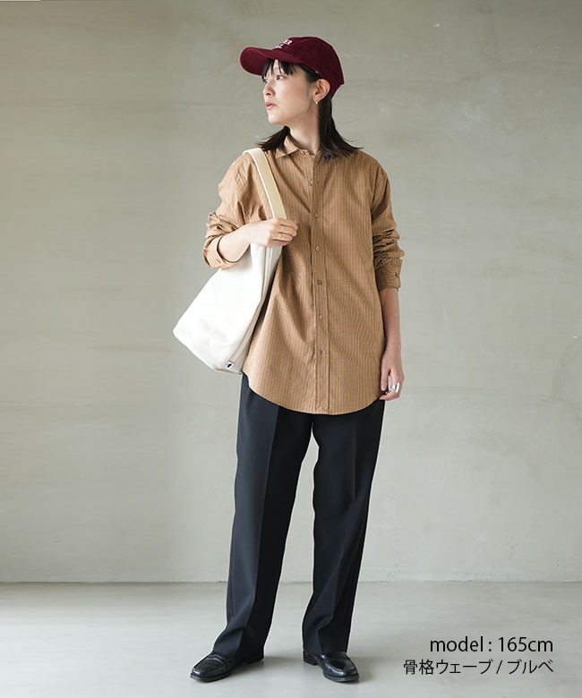 25AMSBL06]THE SHINZONE(ザ・シンゾーン)PECK CHECKED SHIRT ペック