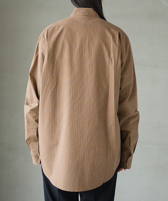 25AMSBL06]THE SHINZONE(ザ・シンゾーン)PECK CHECKED SHIRT ペック