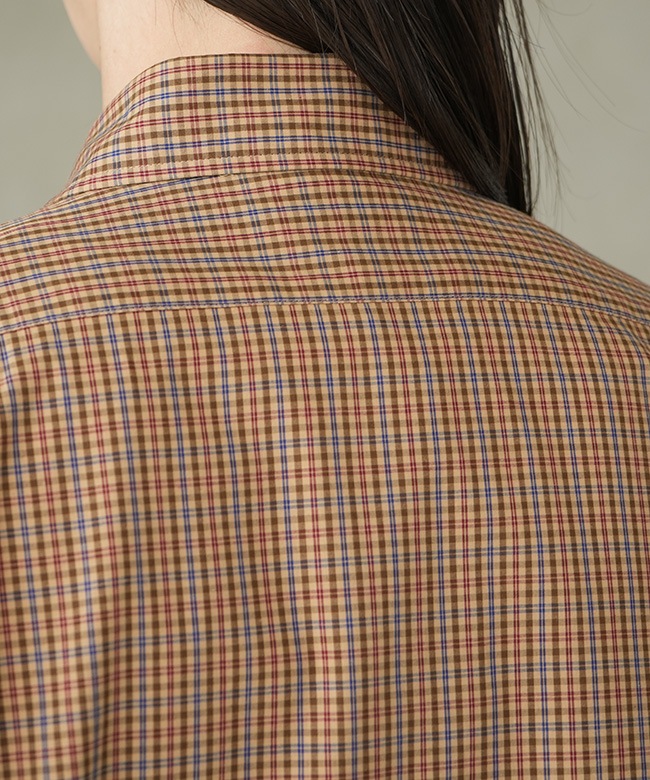 25AMSBL06]THE SHINZONE(ザ・シンゾーン)PECK CHECKED SHIRT ペック