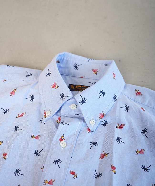 ハンガー付属】SUN SURF(サンサーフ) COTTON OXFORD B.D. SHIRT “HULA