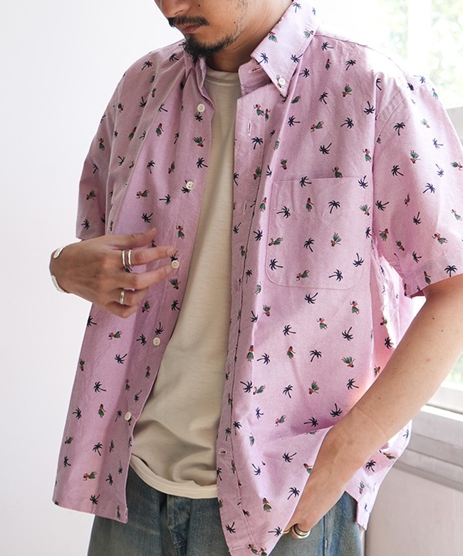 ハンガー付属】SUN SURF(サンサーフ) COTTON OXFORD B.D. SHIRT “HULA