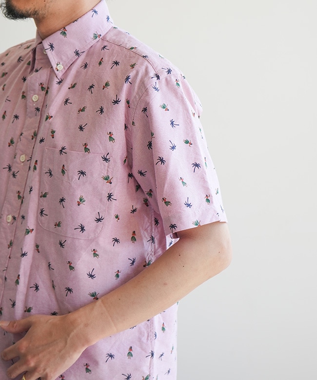 ハンガー付属】SUN SURF(サンサーフ) COTTON OXFORD B.D. SHIRT “HULA