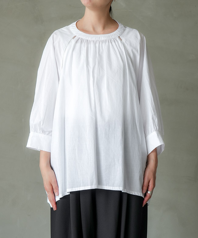 SALE 20%OFF】CYNICAL(シニカル) コットンローン ワイドブラウス