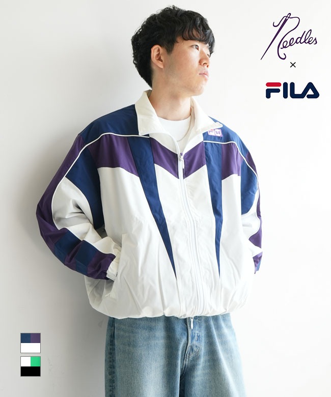 NEEDLES(ニードルズ) × FILA(フィラ) Star Cut Over Sized Windbreaker