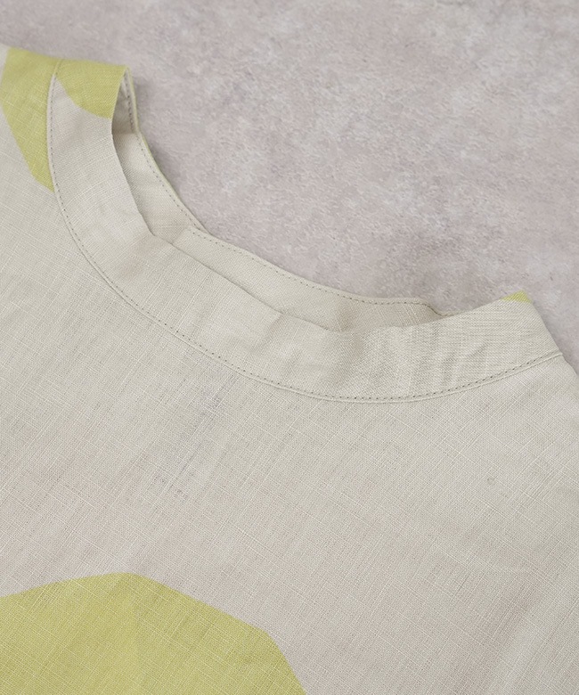 NATURAL LAUNDRY(ナチュラルランドリー) リネンpommeドットドルマンT