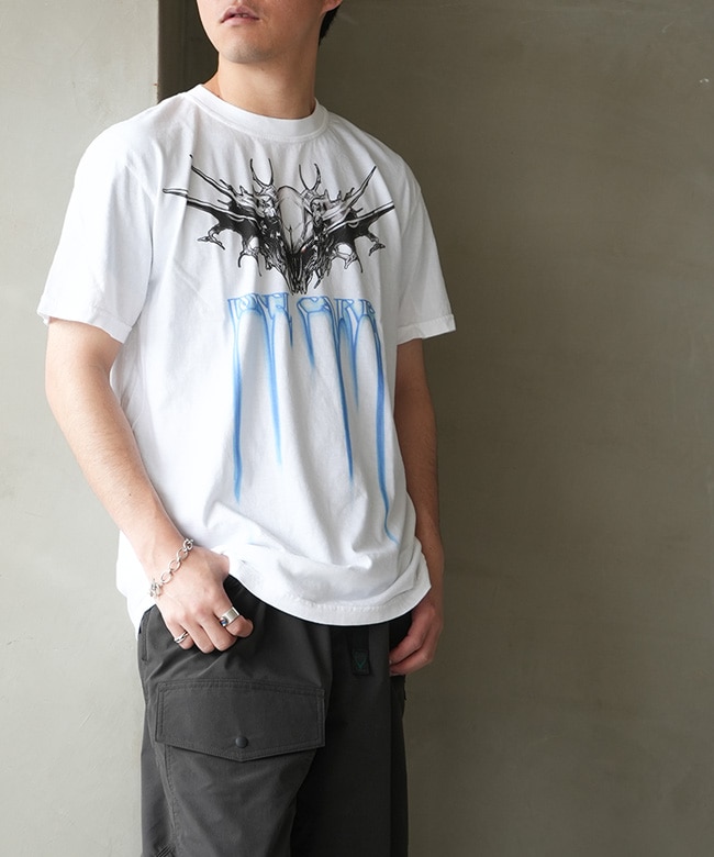 SALE 50%OFF】DON'T CARE(ドントケアー) SHORT SLEEVE T-SHIRT WHITE