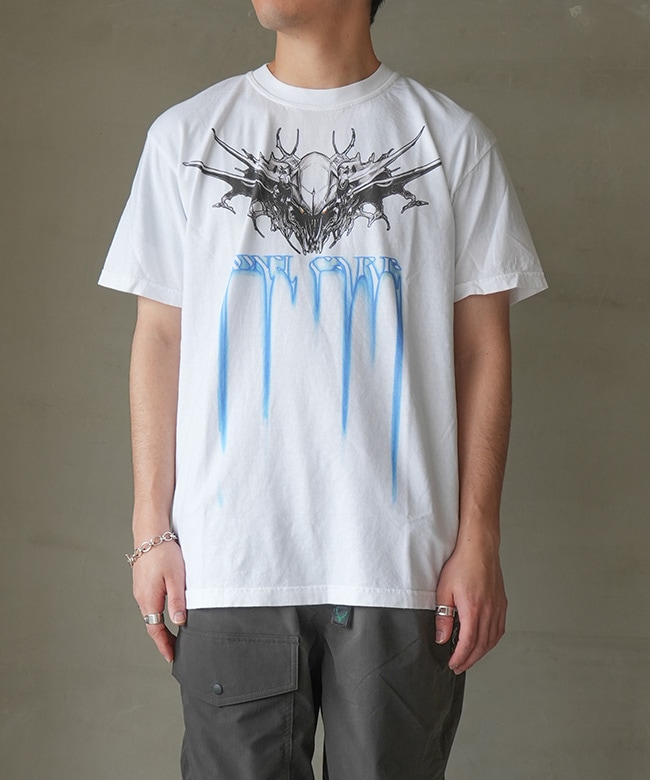 SALE 50%OFF】DON'T CARE(ドントケアー) SHORT SLEEVE T-SHIRT WHITE