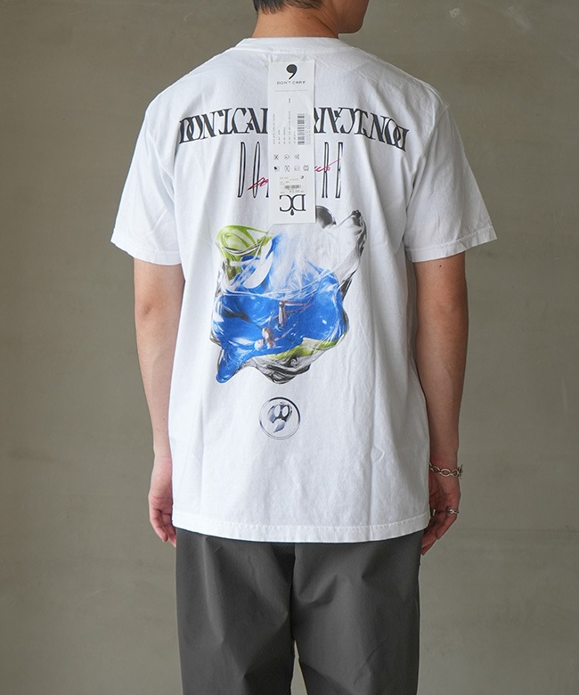 SALE 50%OFF】DON'T CARE(ドントケアー) SHORT SLEEVE T-SHIRT WHITE