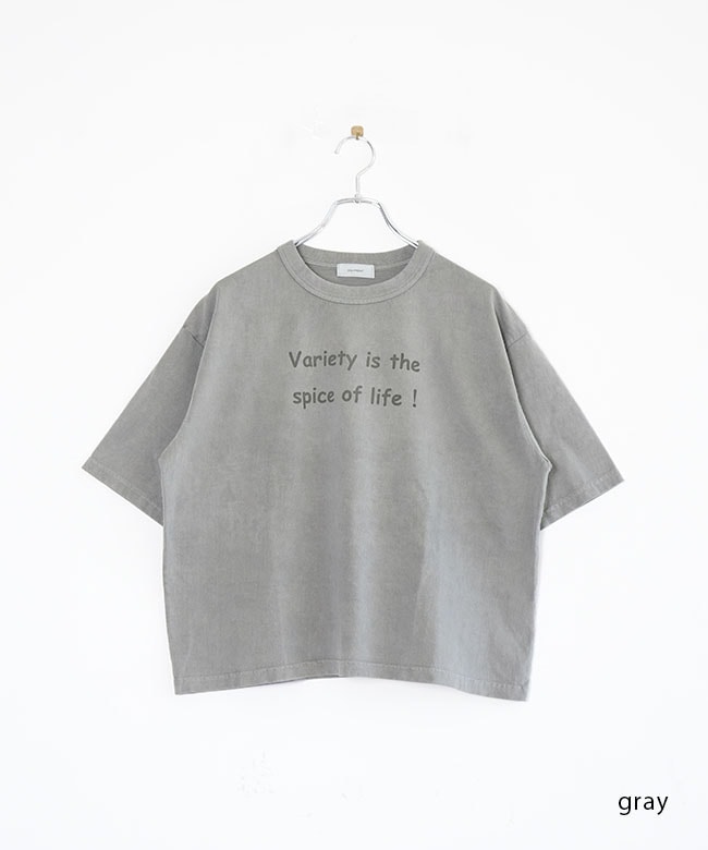 SOLAMONAT(ソラモナ) ピグメントTシャツ　グレー ◇[SMA-PIG-TSH]SOLAMONAT(ソラモナ) ピグメント加工ビッグ